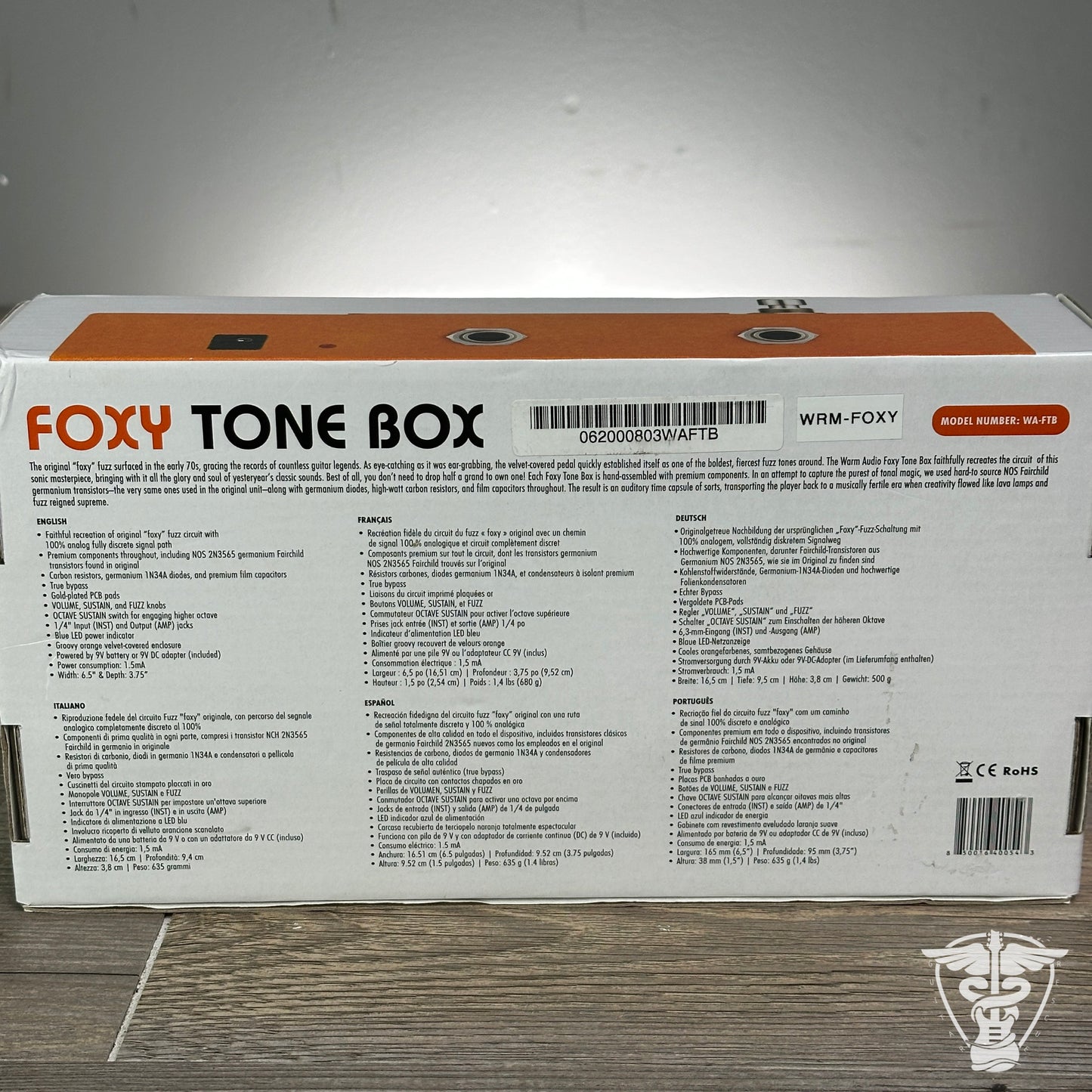 Warm Audio Foxy Tone Box - Orange (USED)