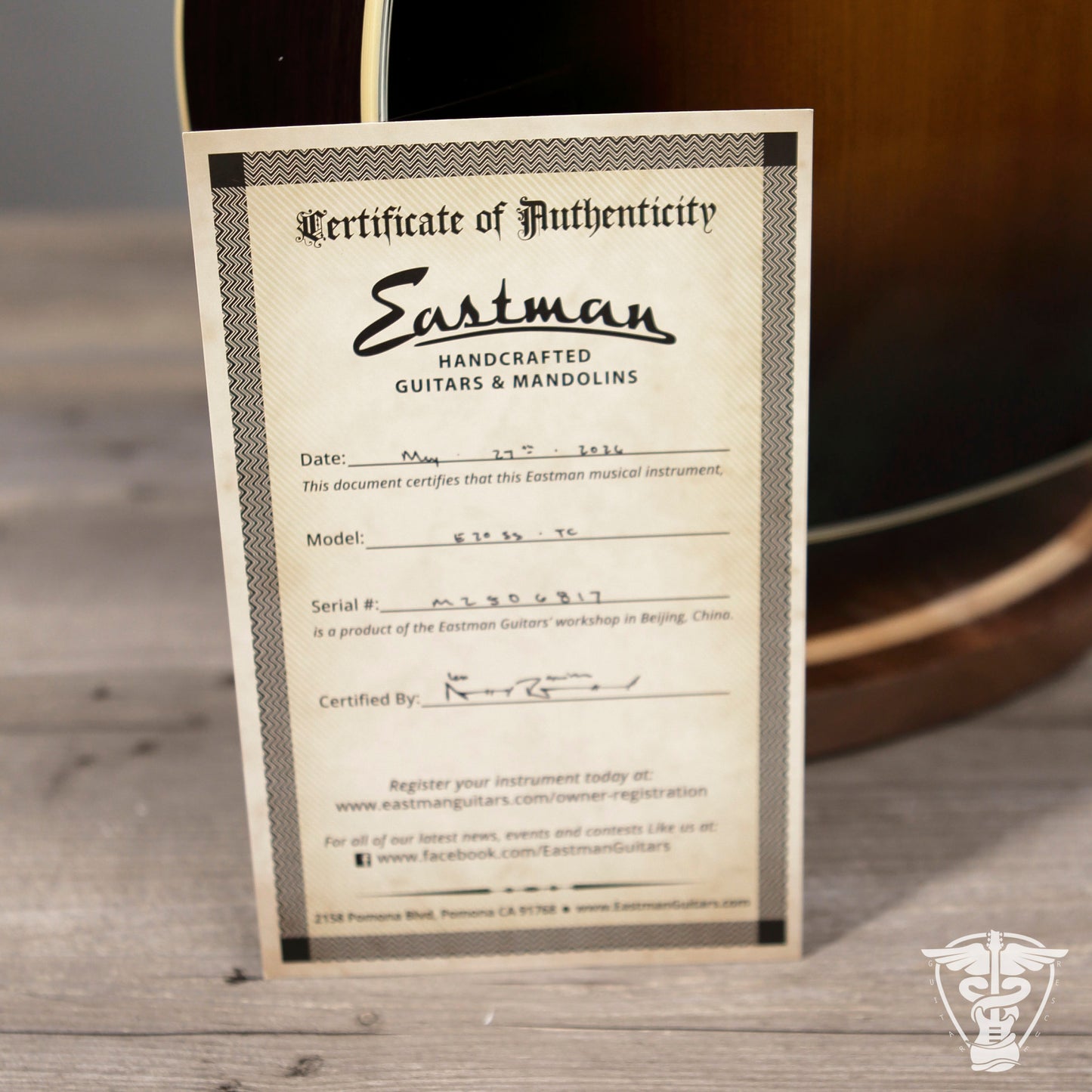 2026 Eastman E20-SS-TC (Traditional Tobacco Burst)