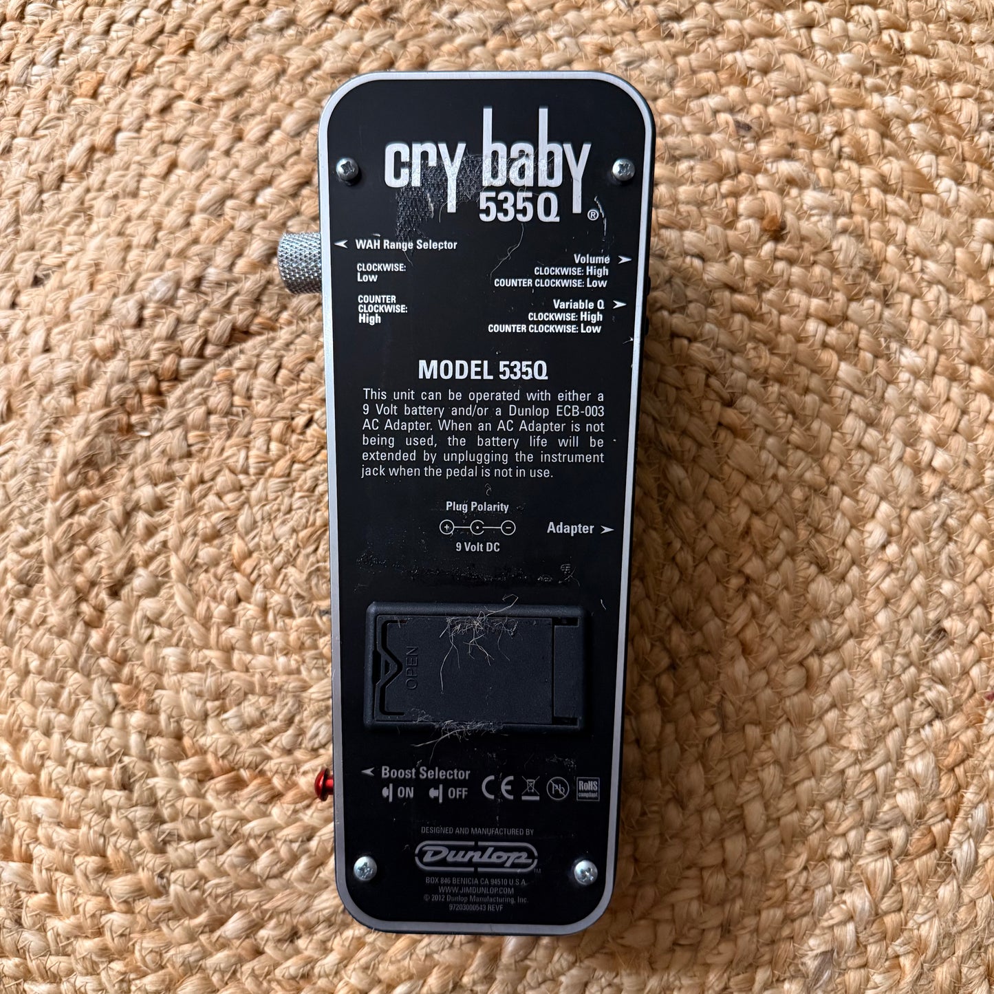 Dunlop Cry Baby 535Q Wah Pedal (USED)
