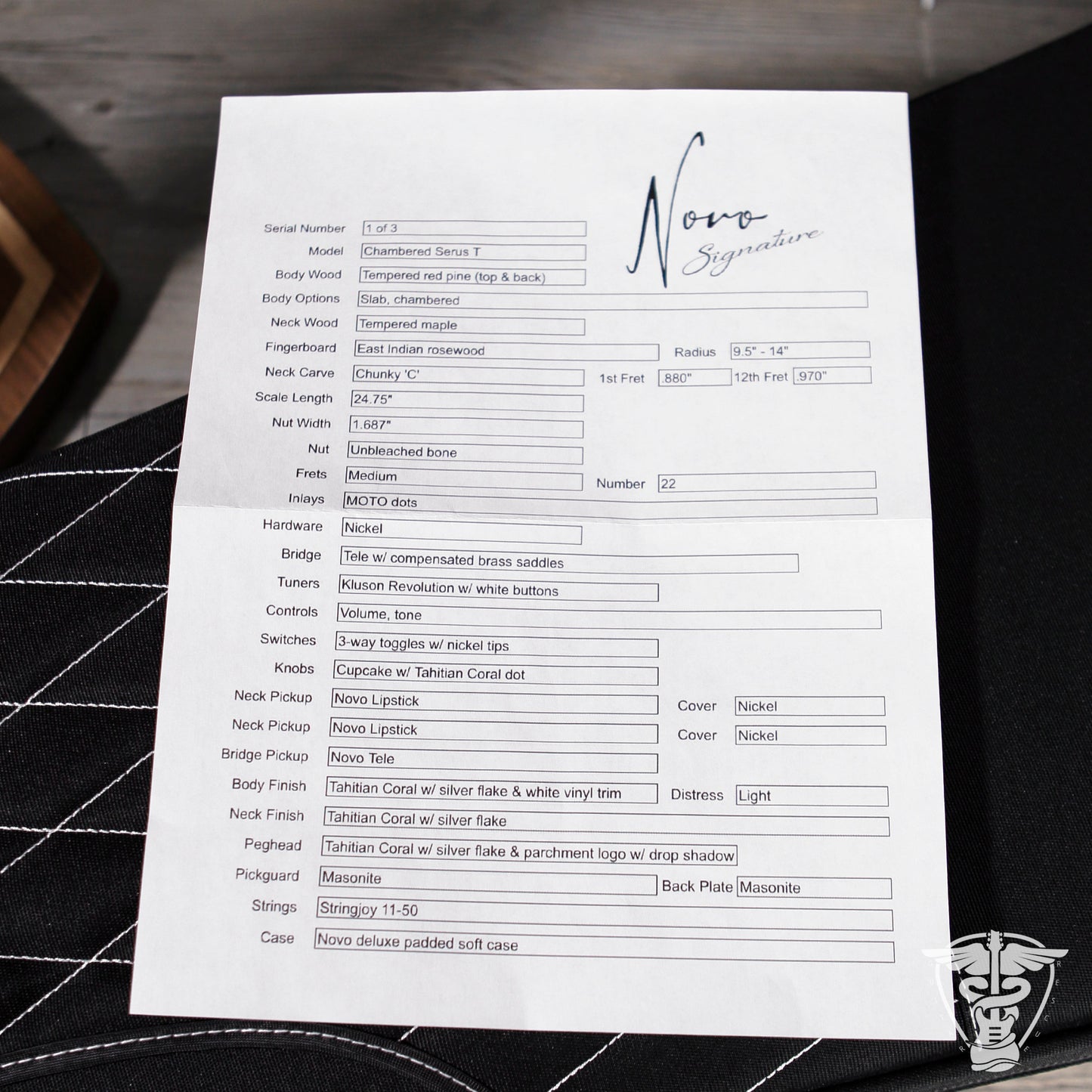 2025 Novo Signature Chambered Serus T - 5.52 LBS