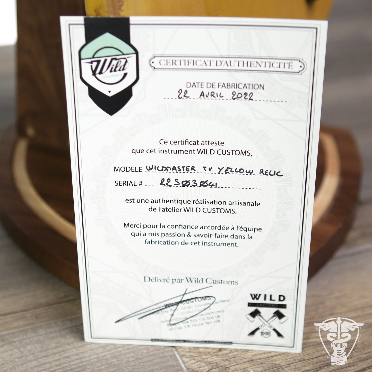 2022 Wild Customs Wildmaster TV Yellow Relic