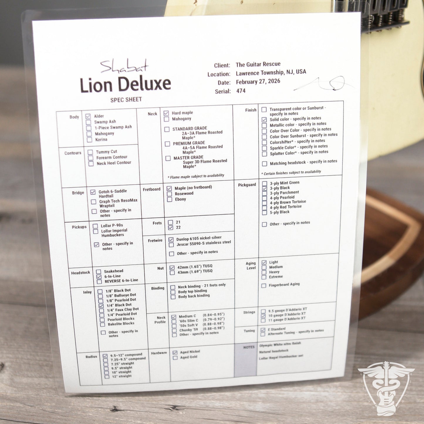 2026 Shabat Lion Deluxe - 8.22 LBS