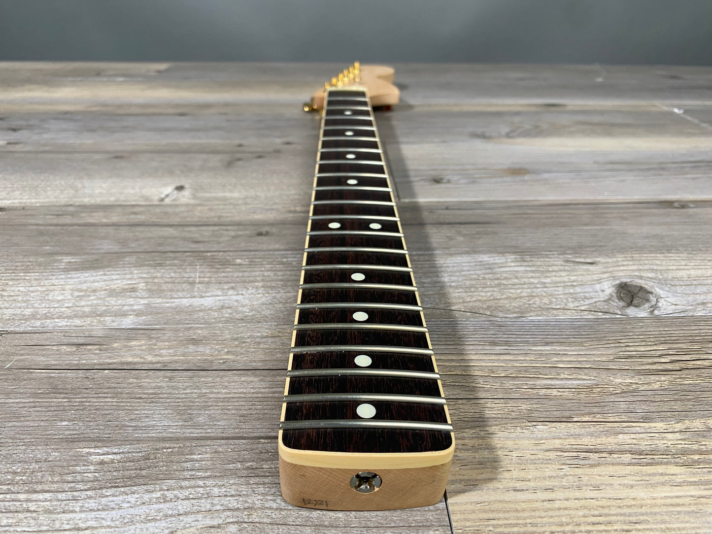 Musikraft Licensed by Fender Bound Neck - Maple w/ Rosewood and Gold Tuners