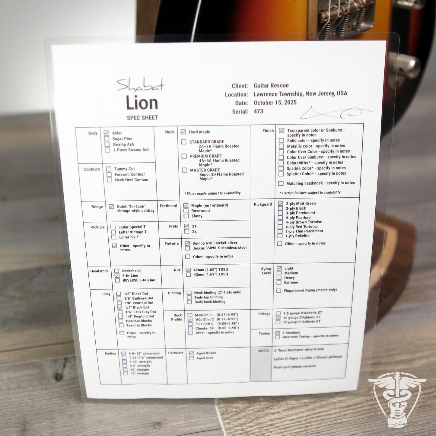2025 Shabat Lion - 7.23 LBS