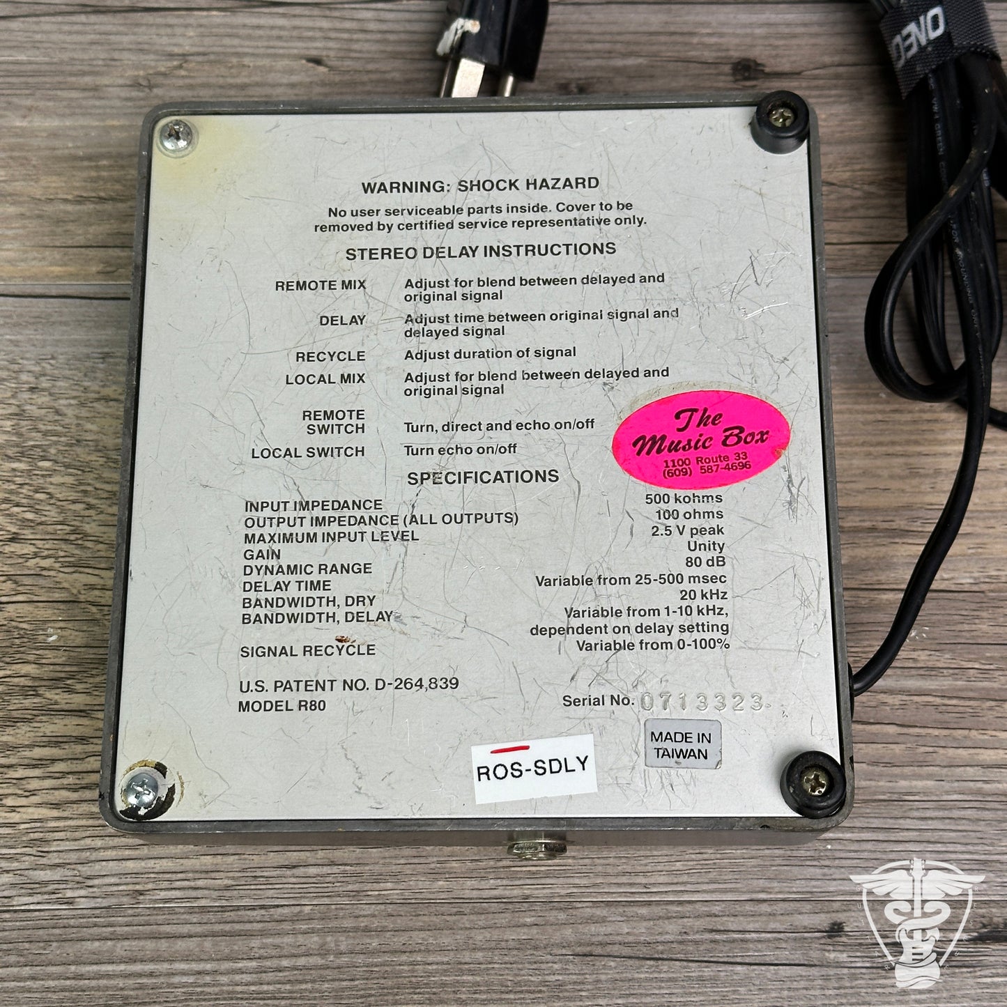 Ross Stereo Delay 1970s (USED)