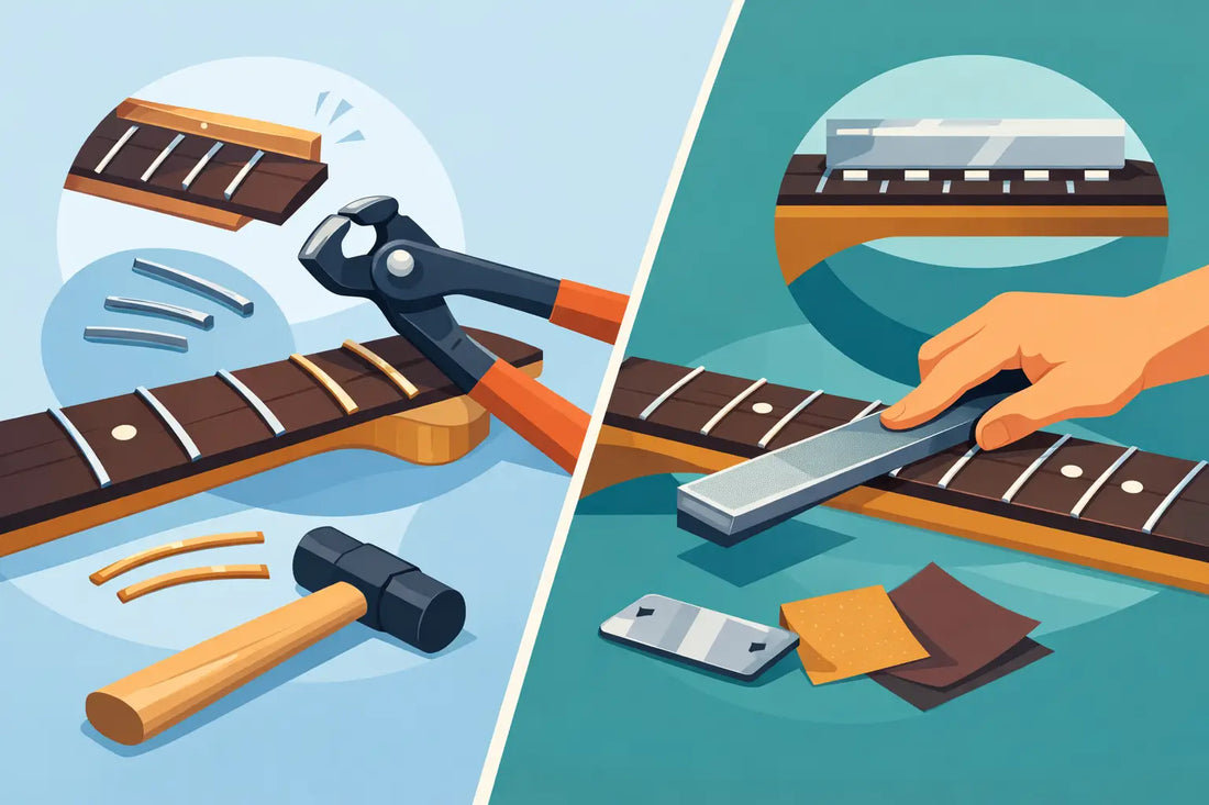 Refret vs Fret Leveling: Which Do You Need?
