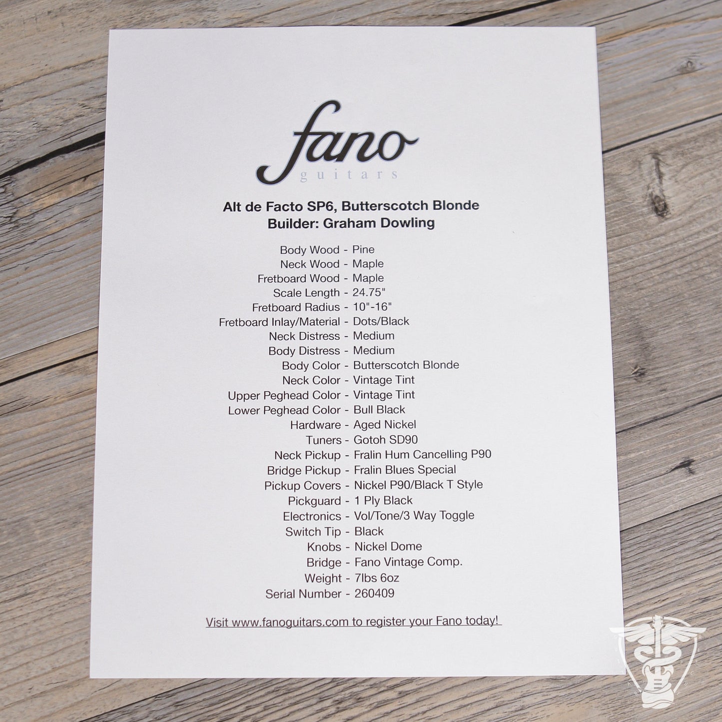 2026 Fano Alt de Facto SP6 - 7.6 LBS