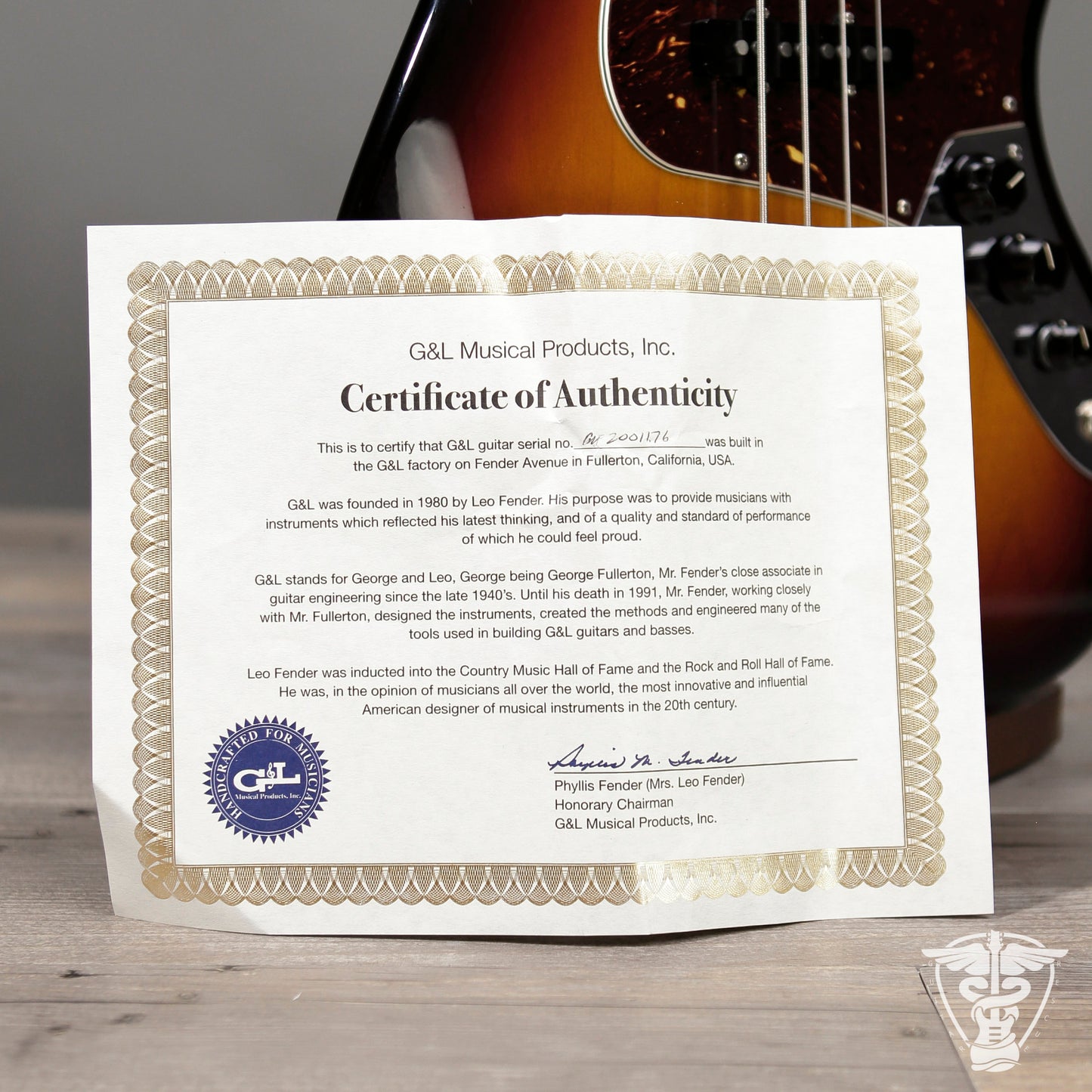2020 G&L Fullerton Deluxe JB - 9.88 LBS