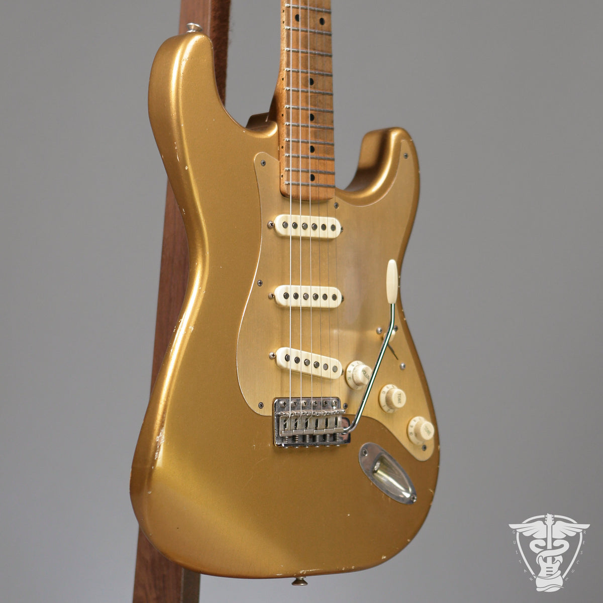 Danocaster Doublecut Gold W/Ron Ellis Pickups