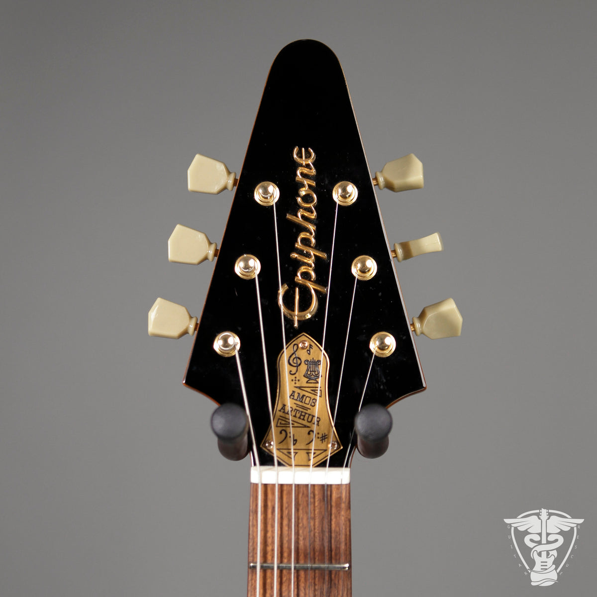 2018 Epiphone Limited Edition Joe Bonamassa 1958 "Amos" Korina Flying V - 7.29 LBS