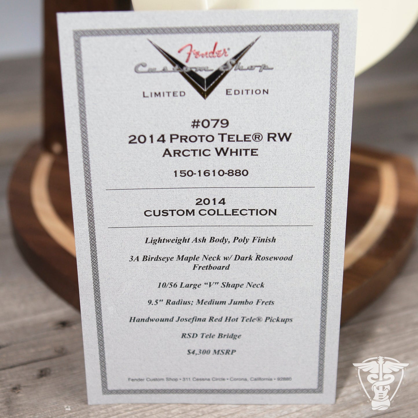 Fender 2014 Proto Tele - 6.93 LBS
