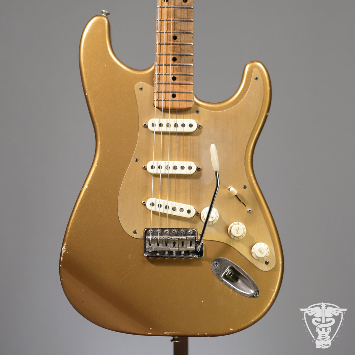 Danocaster Doublecut Gold W/Ron Ellis Pickups