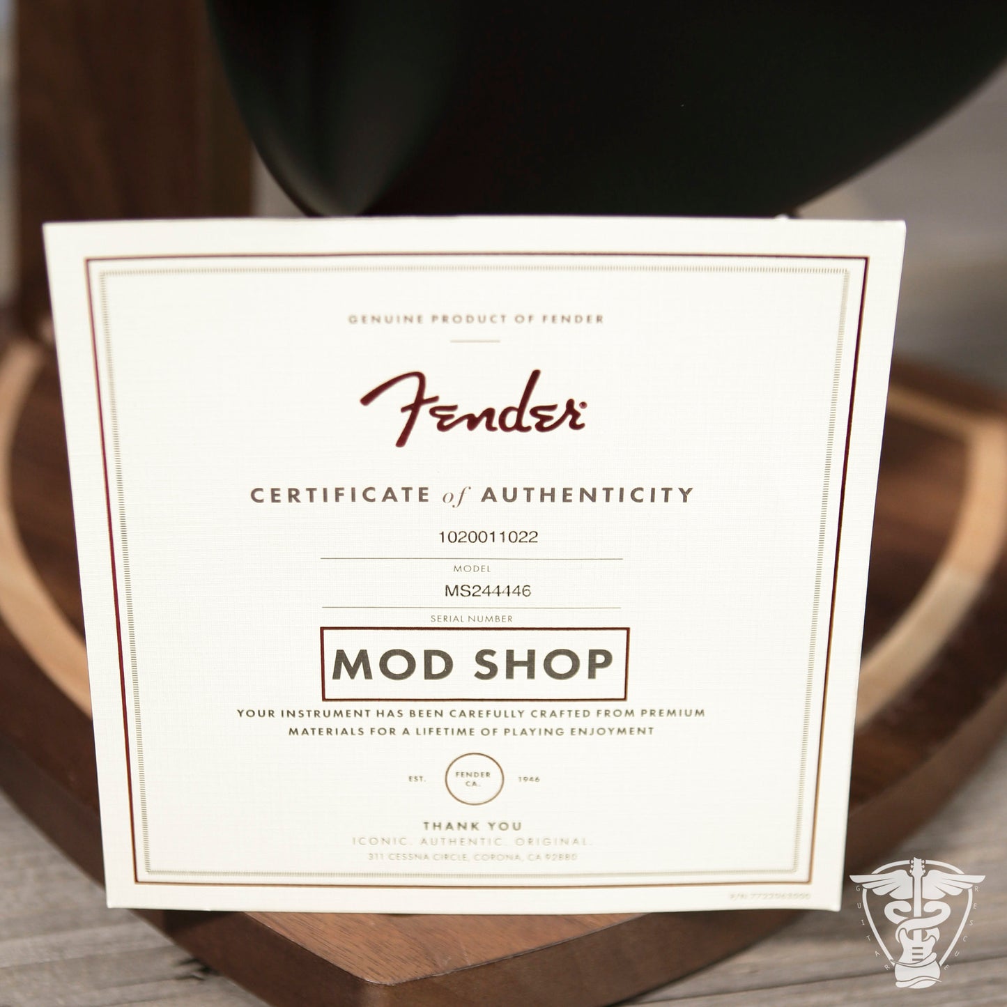 Fender Mod Shop US Strat - 7.4 LBS