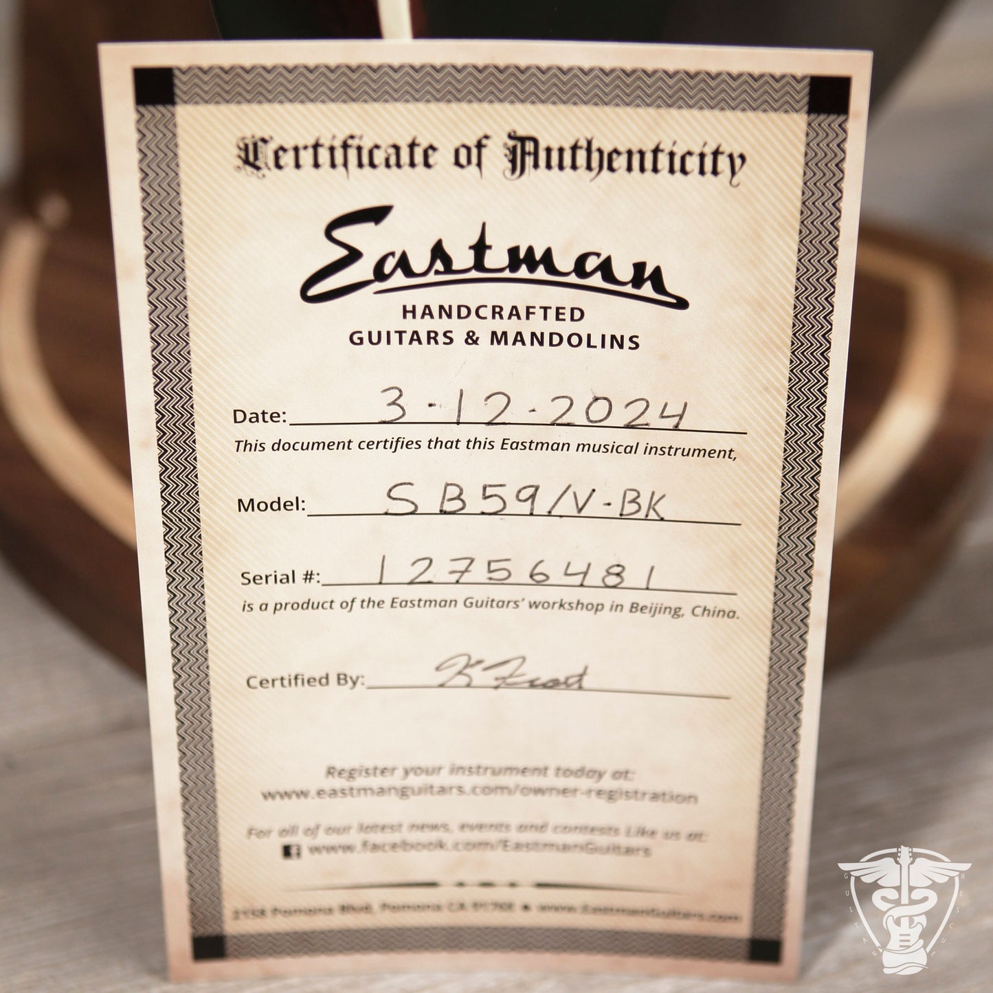 2024 Eastman SB59/v - 8.62 LBS