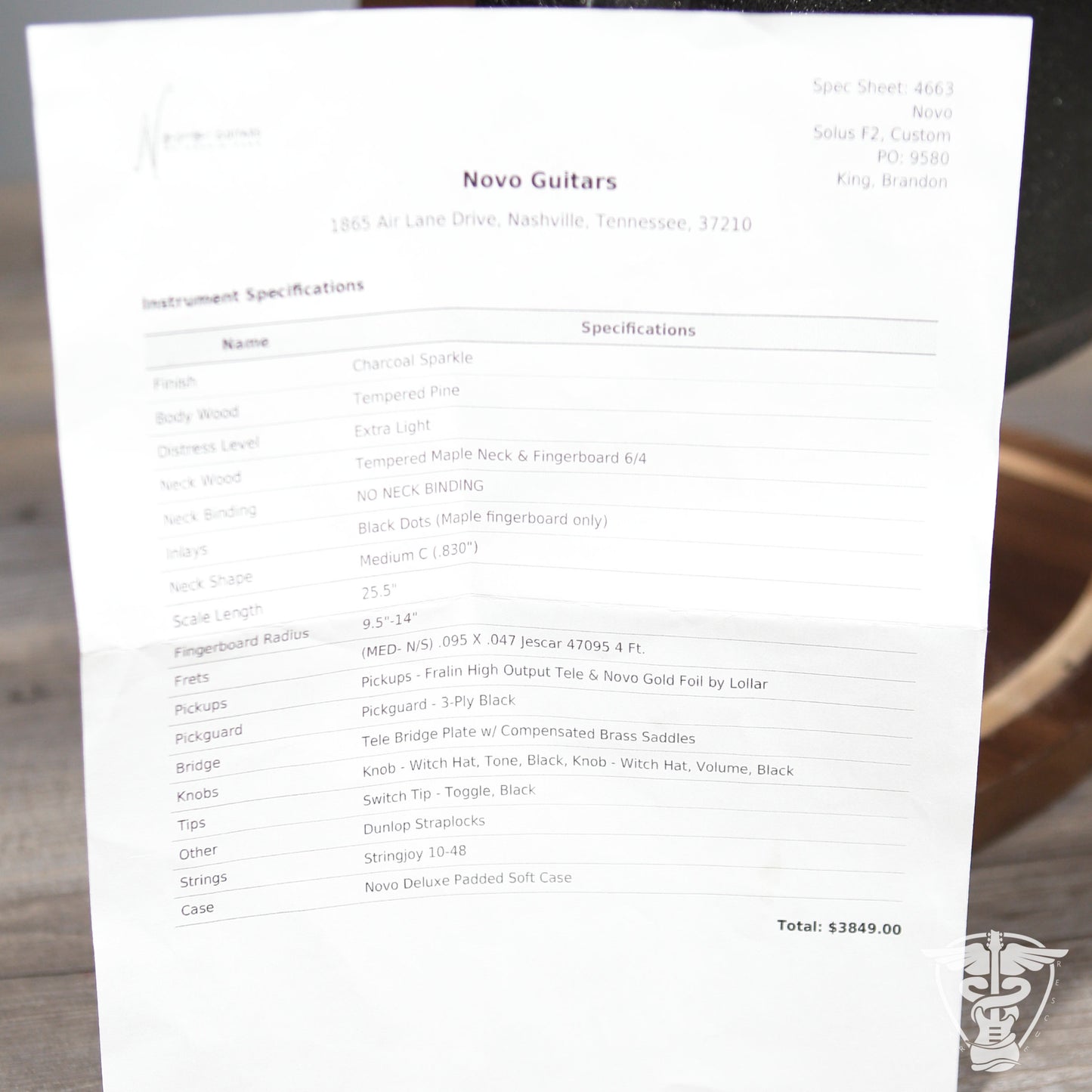 2024 Novo Solus F2 Custom - 6.9 LBS