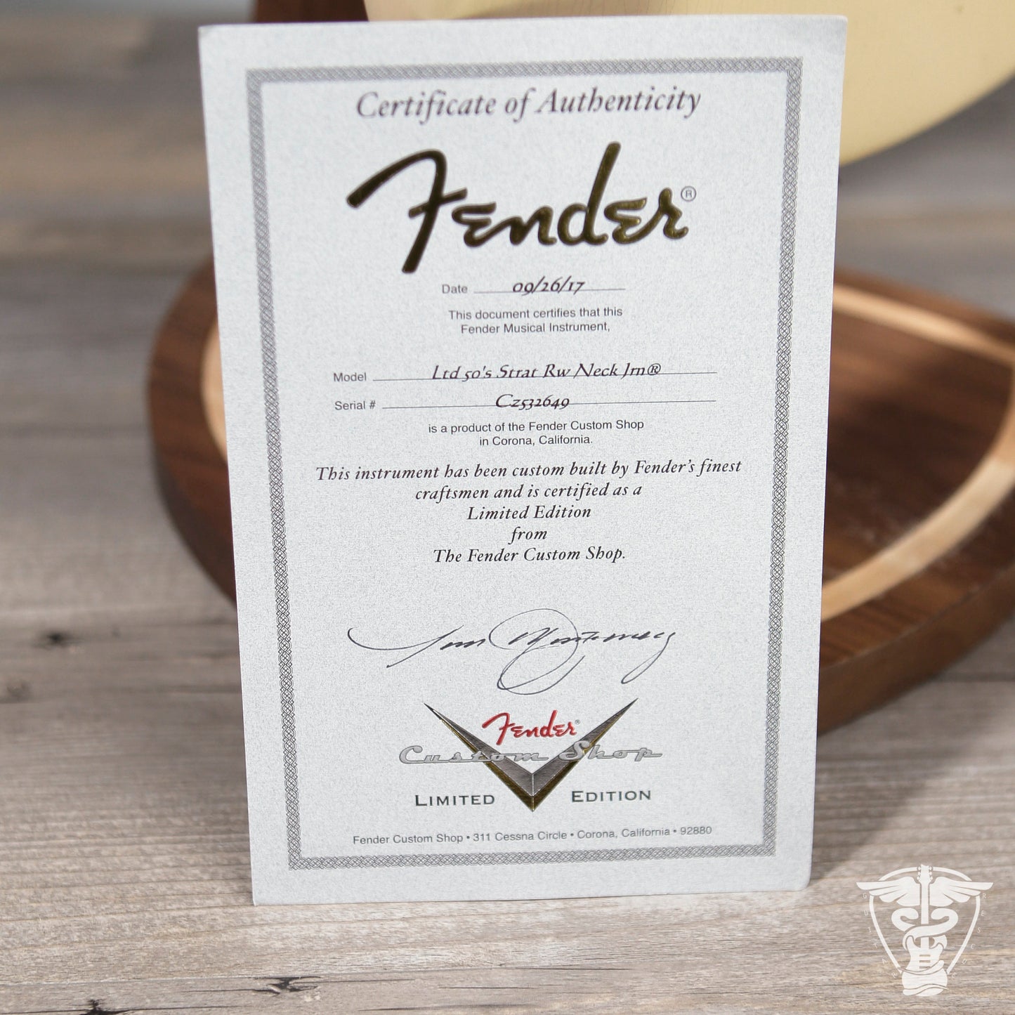 2017 Fender Limited 50s Strat Rosewood Neck Journeyman - 7.56 LBS