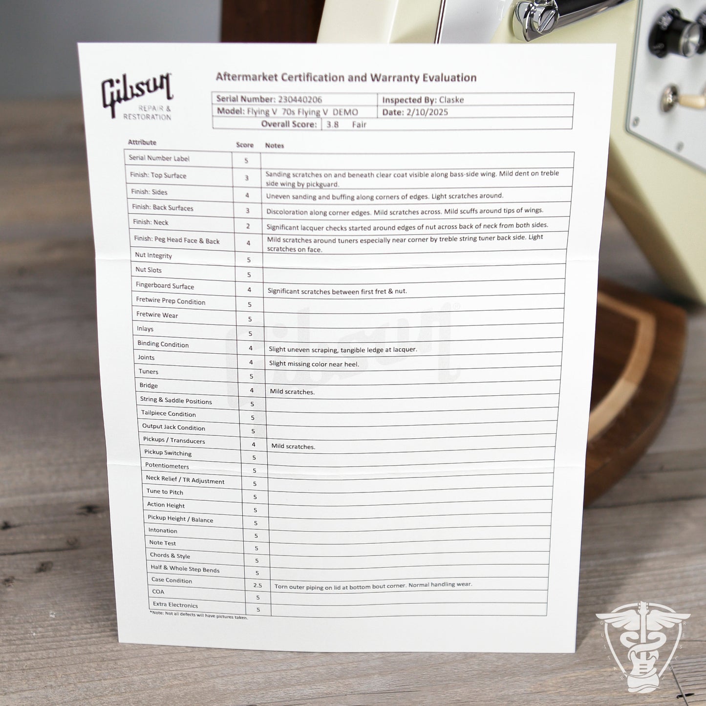 2024 Gibson Flying V 70s Demo - 7.37 LBS