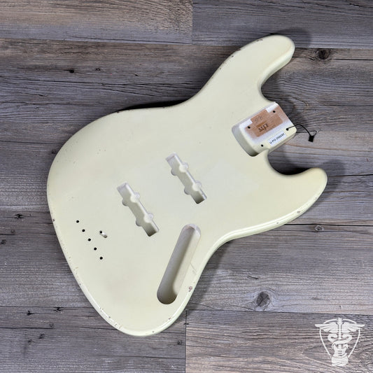 MJT Jazz Bass Body(Vintage White)