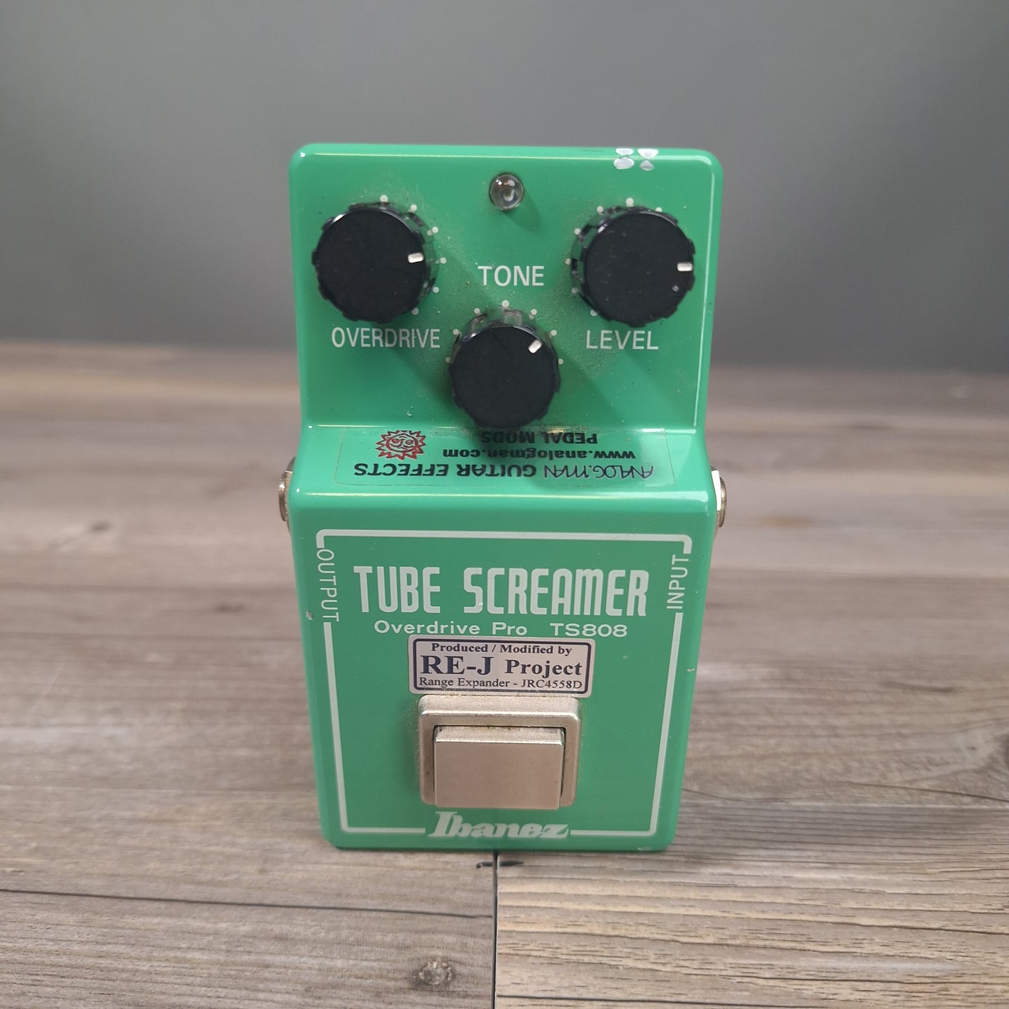 Ibanez TS808 Vintage Reissue Tube Screamer Overdrive Pro Pedal Silver RE-J MOD