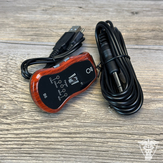 Guitar Effector Portable USB Rechargeable Long Service Bluetooth 5 Sound Modes 6.35MM Guitar Synthesize Connector