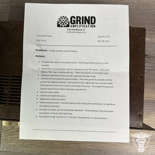 Groove Tubes GT Trio Switchable Tube Preamp (USED)