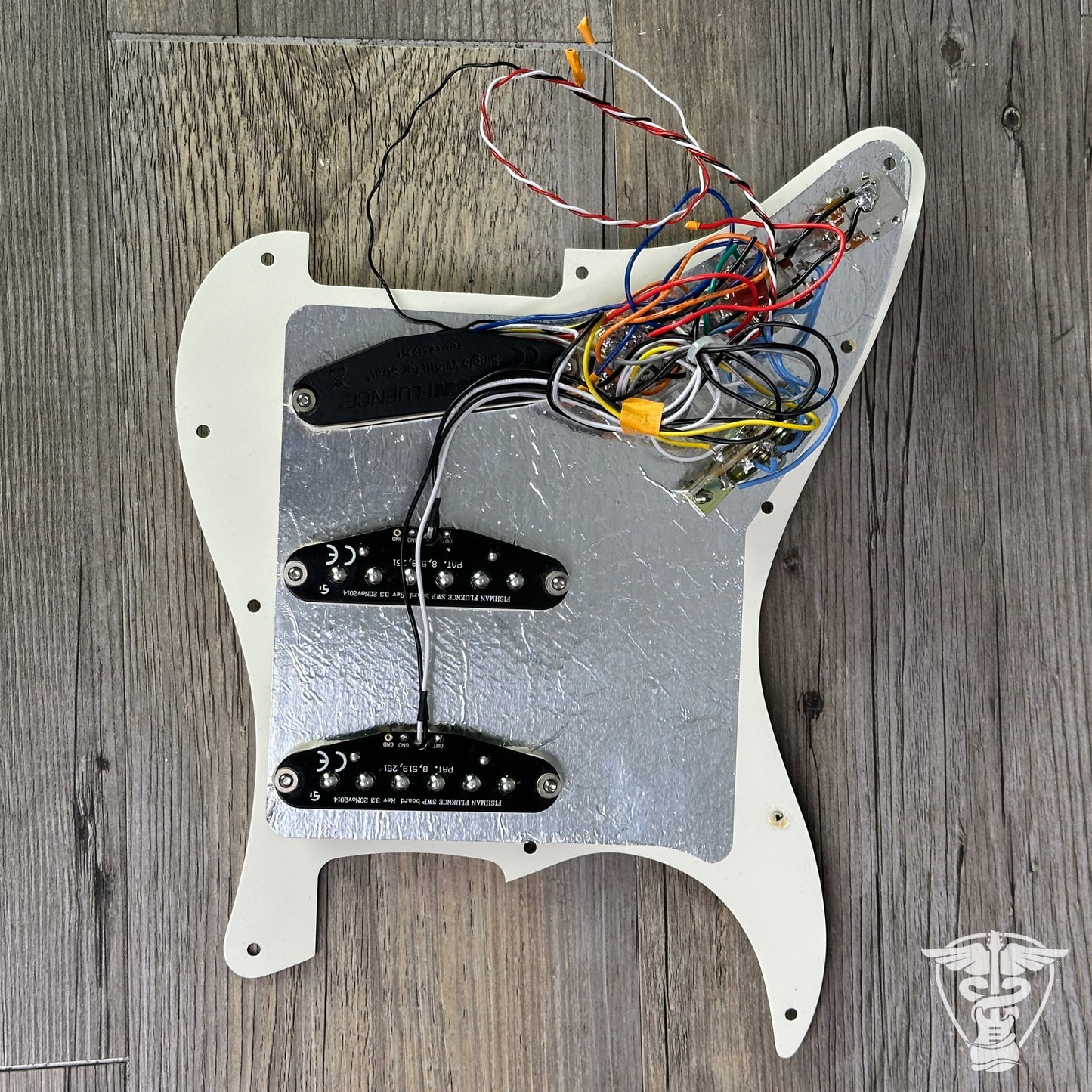 Fishman PRF-STR-BK3 Fluence Single Coil Pickups Loaded Pickguard