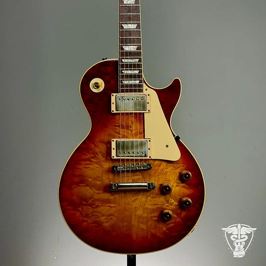 1989 Gibson Les Paul Pre-Historic Flametop Reissue 1959 Neck  - Heritage Cherry Sunburst - 8.12 LBS